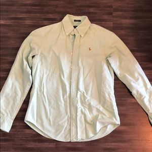 Ralph Lauren Green Classic Fit Button Down Size 4